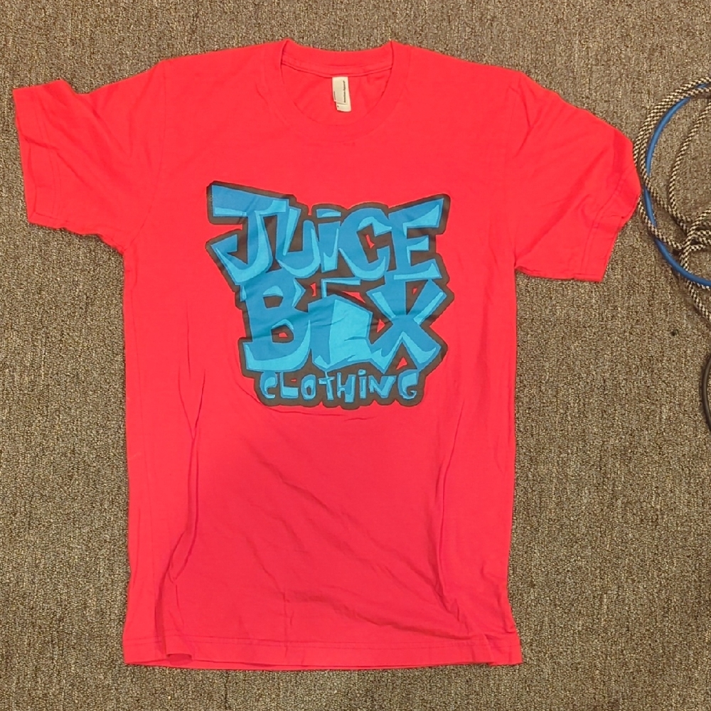 American Apparel Vivid Red Crew Neck Tee